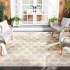 Safavieh Beach House BHS181 Cream / Aqua Area Rug