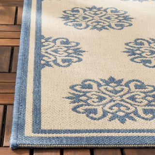 Safavieh Beach House BHS181 Blue / Creme Area Rug