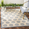 Safavieh Beach House BHS181 Blue / Creme Area Rug