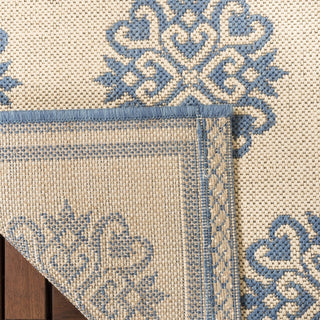 Safavieh Beach House BHS181 Blue / Creme Area Rug