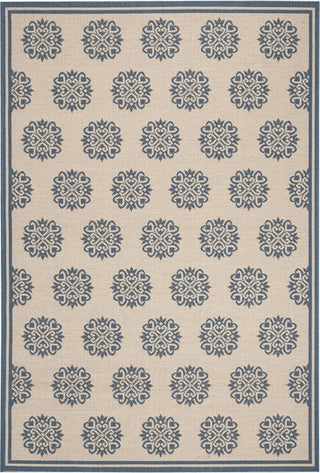 Safavieh Beach House BHS181 Blue / Creme Area Rug