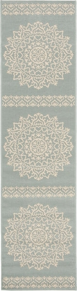 Safavieh Beach House BHS183 Cream / Aqua Area Rug