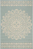 Safavieh Beach House BHS183 Cream / Aqua Area Rug