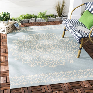 Safavieh Beach House BHS183 Cream / Aqua Area Rug