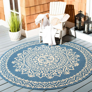 Safavieh Beach House BHS183 Cream / Blue Area Rug