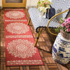 Safavieh Beach House BHS183 Red / Creme Area Rug