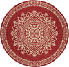 Safavieh Beach House BHS183 Red / Creme Area Rug