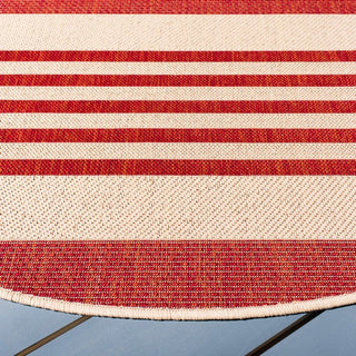 Safavieh Beach House BHS222 Beige / Red Area Rug