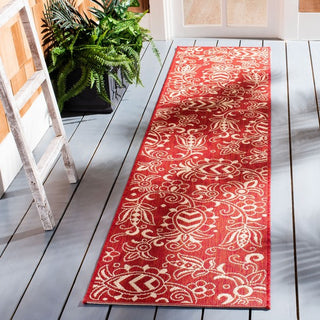 Safavieh Beach House BHS246 Red / Beige Area Rug