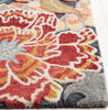 Safavieh Bellagio BLG102F Grey / Rust Area Rug Detail