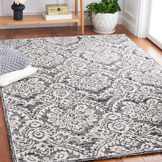Safavieh Blossom BLM106Z Black / Ivory Area Rug Room Scene Feature