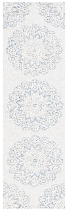 Safavieh Blossom BLM108M Ivory / Blue Area Rug Runner