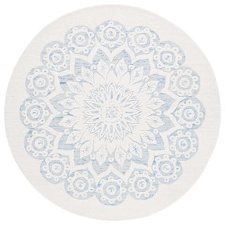 Safavieh Blossom BLM108M Ivory / Blue Area Rug Round