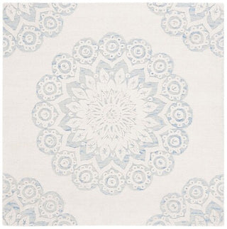 Safavieh Blossom BLM108M Ivory / Blue Area Rug Square