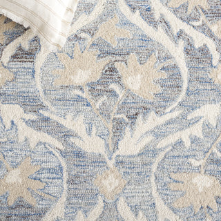 Safavieh Blossom BLM116M Blue / Ivory Area Rug Detail