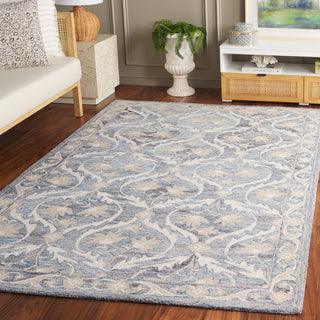 Safavieh Blossom BLM116M Blue / Ivory Area Rug Room Scene
