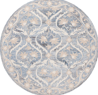 Safavieh Blossom BLM116M Blue / Ivory Area Rug Round