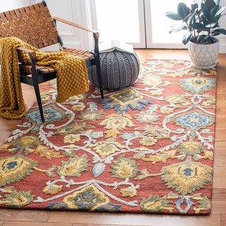 Safavieh Blossom BLM402Q Red / Multi Area Rug Room Scene