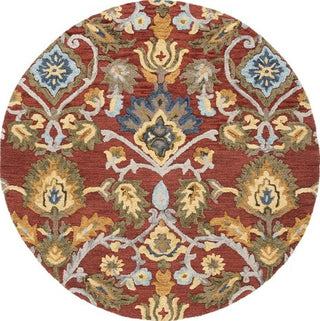 Safavieh Blossom BLM402Q Red / Multi Area Rug Round