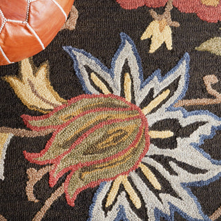 Safavieh Blossom BLM404Z Black / Yellow Area Rug Detail