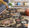 Safavieh Blossom BLM404Z Black / Yellow Area Rug Room Scene