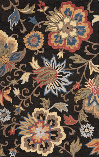 Safavieh Blossom BLM404Z Black / Yellow Area Rug Main