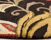 Safavieh Blossom BLM404Z Black / Yellow Area Rug Detail