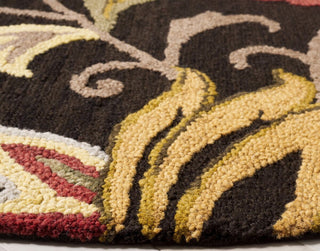 Safavieh Blossom BLM404Z Black / Yellow Area Rug Detail