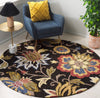 Safavieh Blossom BLM404Z Black / Yellow Area Rug Room Scene Feature