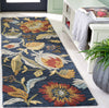 Safavieh Blossom BLM405N Navy / Red Area Rug Room Scene