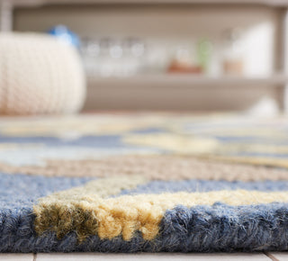 Safavieh Blossom BLM405N Navy / Red Area Rug Detail