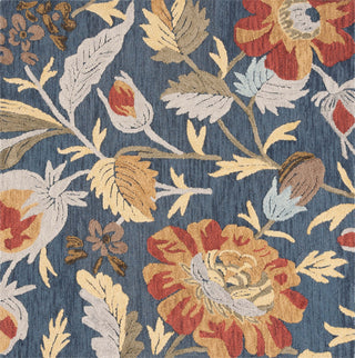 Safavieh Blossom BLM405N Navy / Red Area Rug Square