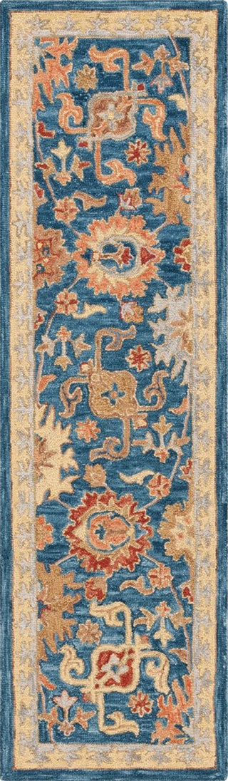 Safavieh Blossom BLM407N Navy / Brown Area Rug Runner