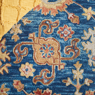 Safavieh Blossom BLM407N Navy / Brown Area Rug Detail
