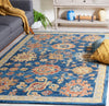 Safavieh Blossom BLM407N Navy / Brown Area Rug Room Scene