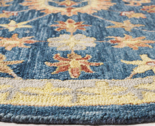Safavieh Blossom BLM407N Navy / Brown Area Rug Detail