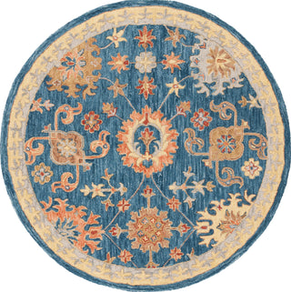Safavieh Blossom BLM407N Navy / Brown Area Rug Round