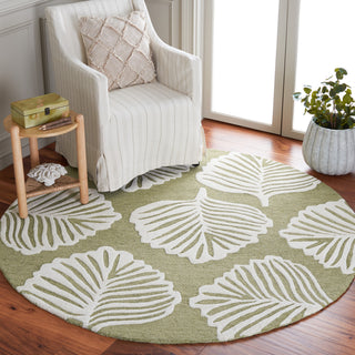 Safavieh Blossom BLM408Y Ivory / Green Area Rug Room Scene