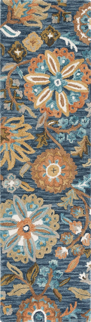 Safavieh Blossom BLM409M Blue / Ivory Area Rug Runner