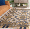 Safavieh Blossom BLM422D Gold / Blue Area Rug Room Scene Feature