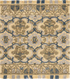 Safavieh Blossom BLM422D Gold / Blue Area Rug Square