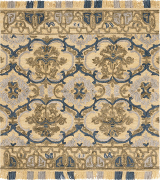 Safavieh Blossom BLM422D Gold / Blue Area Rug Square