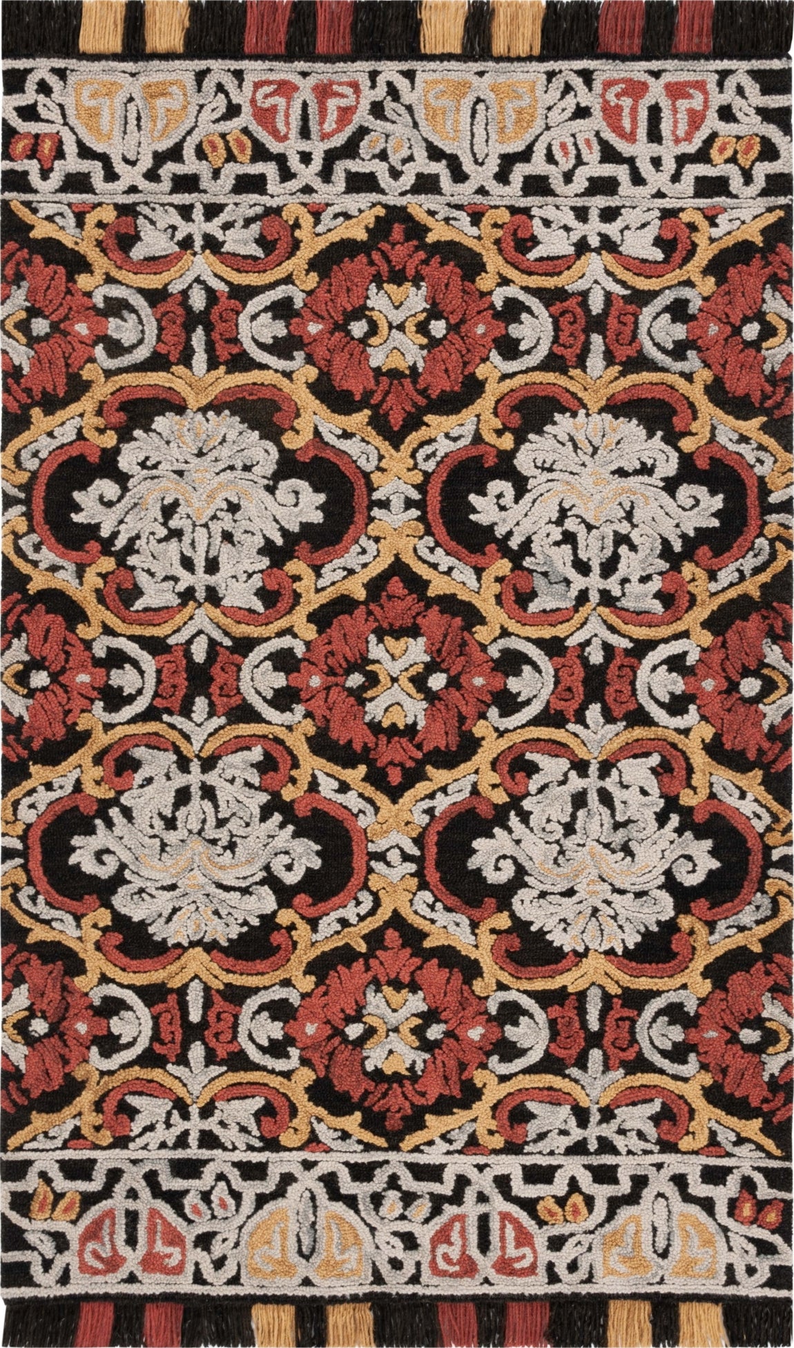 Safavieh Blossom BLM422H Charcoal / Red Area Rug main image