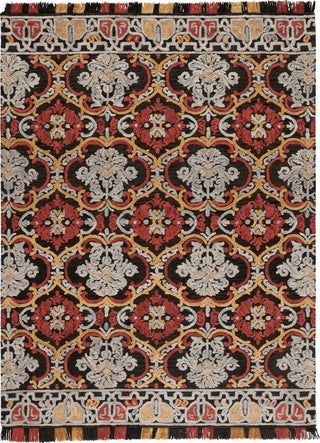 Safavieh Blossom BLM422H Charcoal / Red Area Rug Main