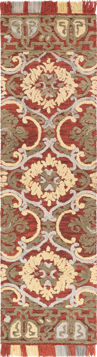 Safavieh Blossom BLM422Q Red / Gold Area Rug Runner