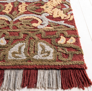 Safavieh Blossom BLM422Q Red / Gold Area Rug Detail