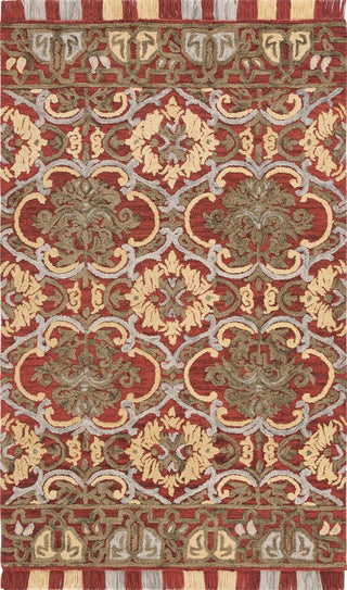 Safavieh Blossom BLM422Q Red / Gold Area Rug main image