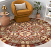 Safavieh Blossom BLM422Q Red / Gold Area Rug Room Scene Feature