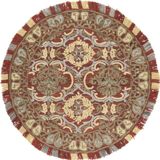 Safavieh Blossom BLM422Q Red / Gold Area Rug Round