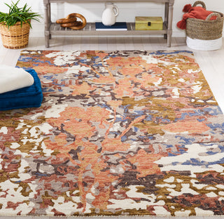 Safavieh Blossom BLM460P Rust / Ivory Area Rug Room Scene